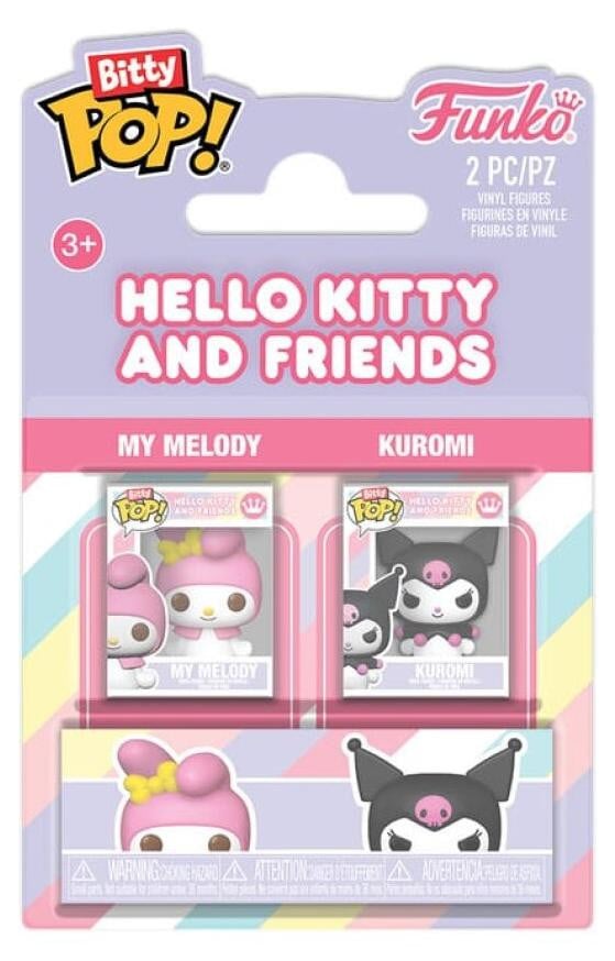 Funko Hello Kitty Bitty POP! Vinyl figuurtjes My Melody & Kuromi 2-pack 2 cm