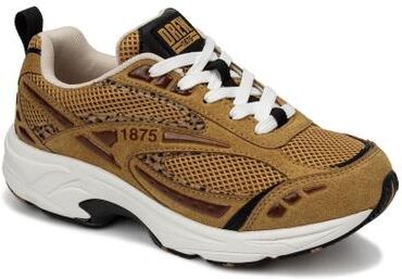 Women's Fiona Arch Support Sneaker by Drew in Tan Leopard (Size 11 XW)