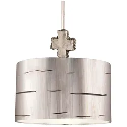 Elstead Lighting, Pendelleuchte, Fragment Hängeleuchte E27 43cm Gealtertes Silber (E27)