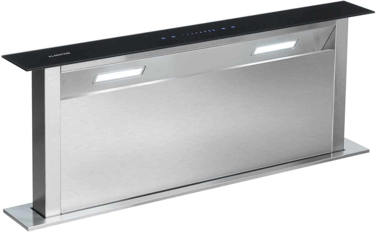 Klarstein Royal Flush Downdraft Inbouw Afzuigkap 90 cm - Zwart
