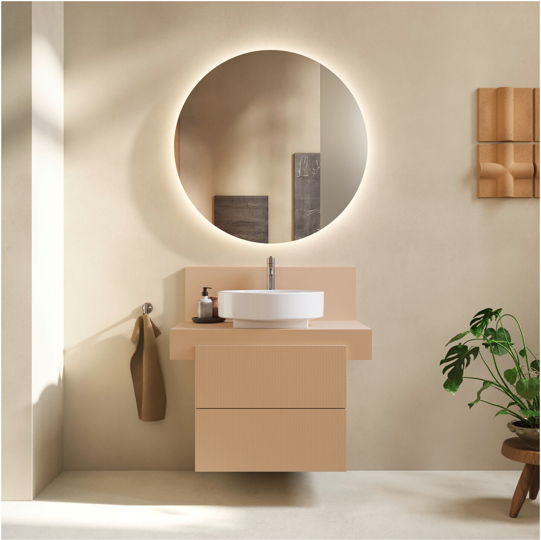 Duravit Konsole Balcoon 80x55x37cm, 1 AS Beck. mitt, Terra ma (BA90560IHIH0000)