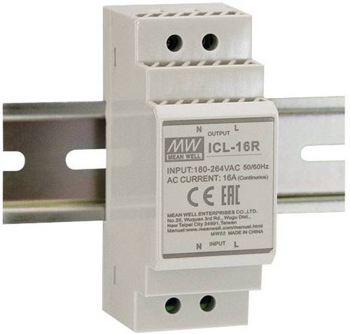 MEAN WELL ICL-16R MW MEANWELL Einschaltstrombegrenzer Serie: ICL-16R/L für induktive und kapazitive Lasten Grau Schutzklasse II