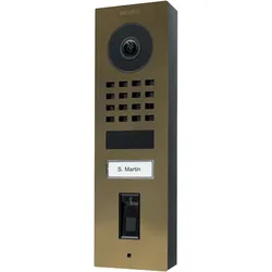 DoorBird D1101FV Fingerprint 50 Aufputz IP Video Türsprechanlage – Echtes Messing