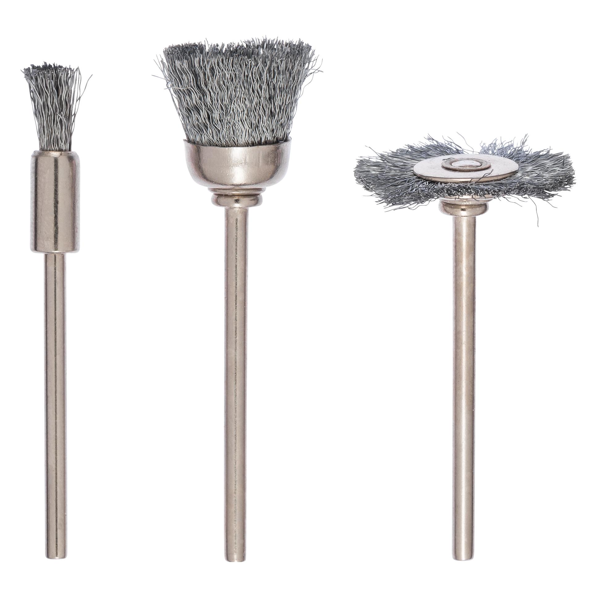 Bosch Zubehör 3tlg. Mini-Bürsten-Set 3tlg. Mini-Bürsten-Set (2609256554)