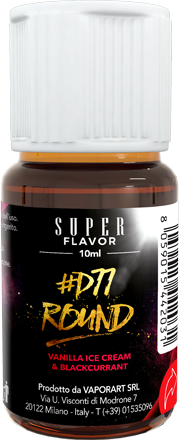 Super Flavor D77 Round Aroma Concentrato 10ml Gelato Vaniglia Ribes Nero