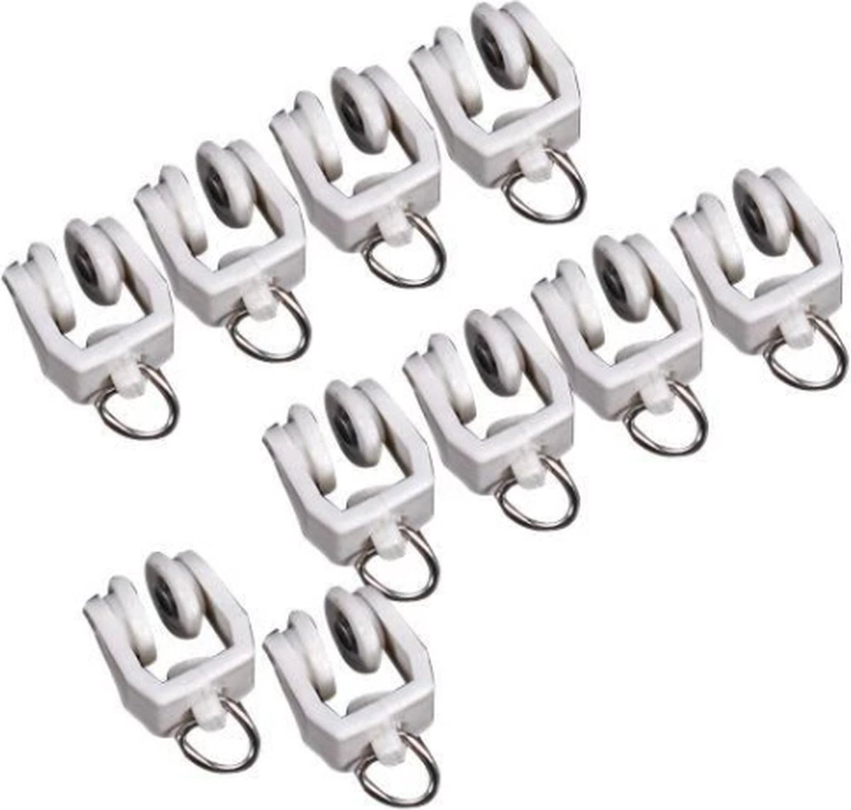 FSW-Products Gordijnrunners - 10 stuks - Wit