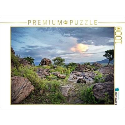 CALVENDO Puzzle Ngorongoro-Schutzgebiet | 1000 Teile Lege-Größe 64x48cm Foto-Puzzle für glückliche Stunden