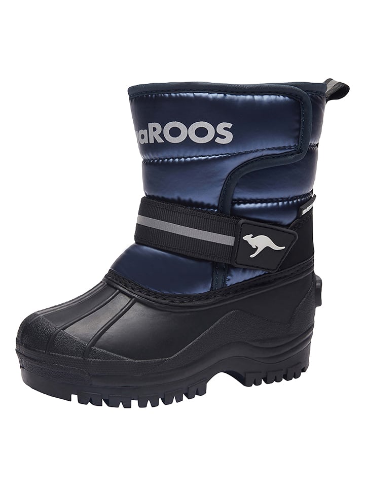 Kangaroos Winterstiefel "Shell" in Schwarz/ Dunkelblau - 31