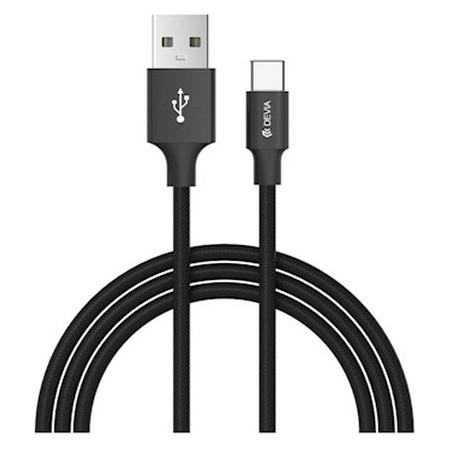 Devia USB cable Pheez 3 Pack microUSB 0.25m, 1.0m, 2.0m black (0.25 m, USB 2.0) (2390221)
