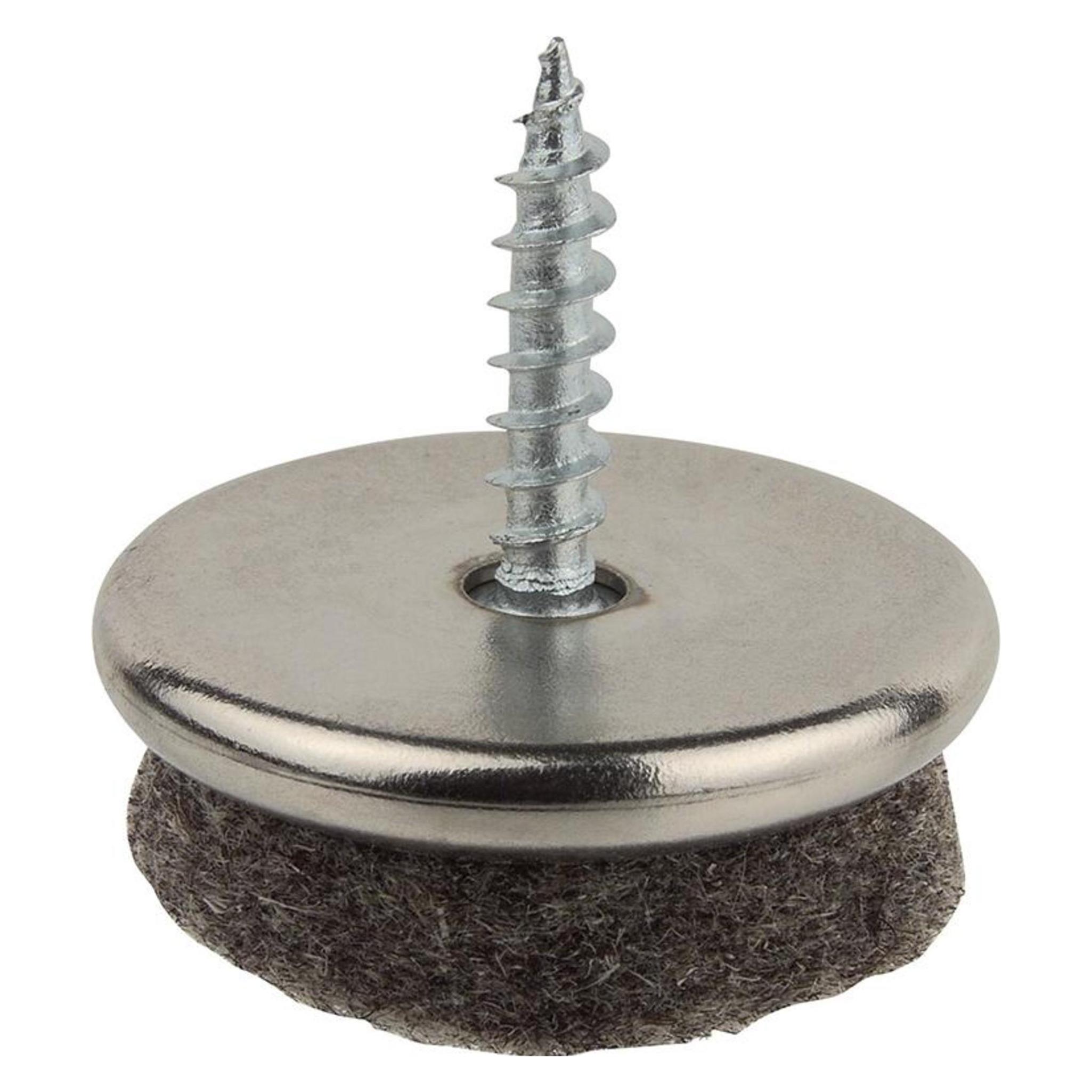 Filzgleiter mit Schraube grau 24mm (Filzgleiter) (4053569825153)
