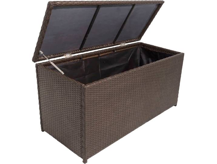 Auflagenbox GARDEN PLEASURE PATRAS , braun, Polyester, Polyethylen (PE), Stahl, Aufbewahrungsboxen, Auflagenbox, 122,5x61x60 cm