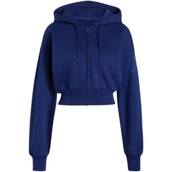 adidas Essentials Contemporary Fleece Kapuzenjacke Damen KR3547 - dark blue XL