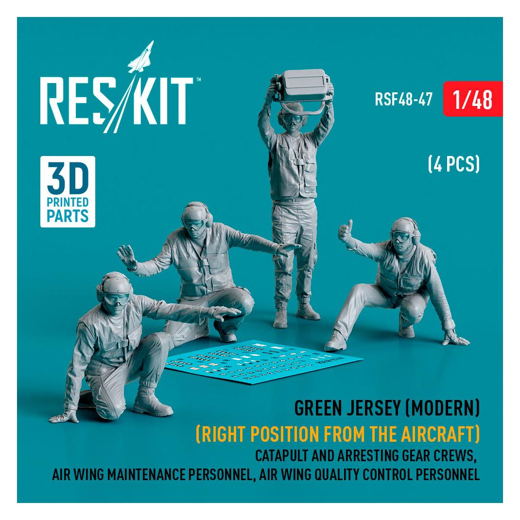 ResKit Green jersey (Modern) (Right position from the aircraft) Catapult and Arresting Gear Crews, Air Wing (RSF48-0047)