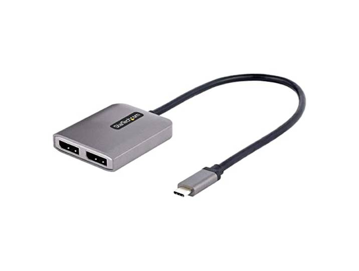 StarTech USB-C naar Dual DisplayPort 1.4 MST Hub, 5K 60Hz, HDR, Windows