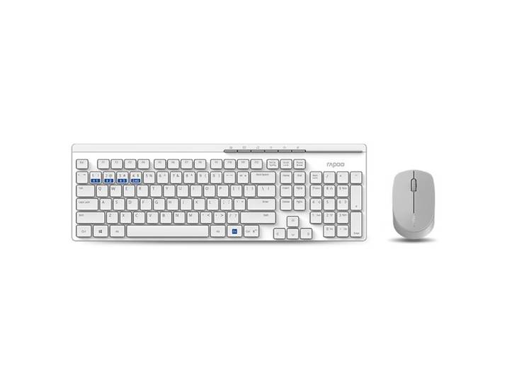 Rapoo 8100M UI-W Toetsenbord Wit