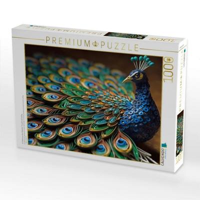 CALVENDO Puzzle Ein Motiv aus dem Kalender Tierwelt mit Quilling | 1000 Teile Lege-Größe 64x48cm Foto-Puzzle für glückliche Stunden