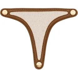Hey Marly Canvas Topping für Sandalen Crema Cognac