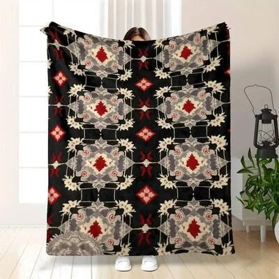 Uplift Picks Southwestern Aztec Throw Blanket Soft Tribal Boho Fleece 01 200x150 Cm