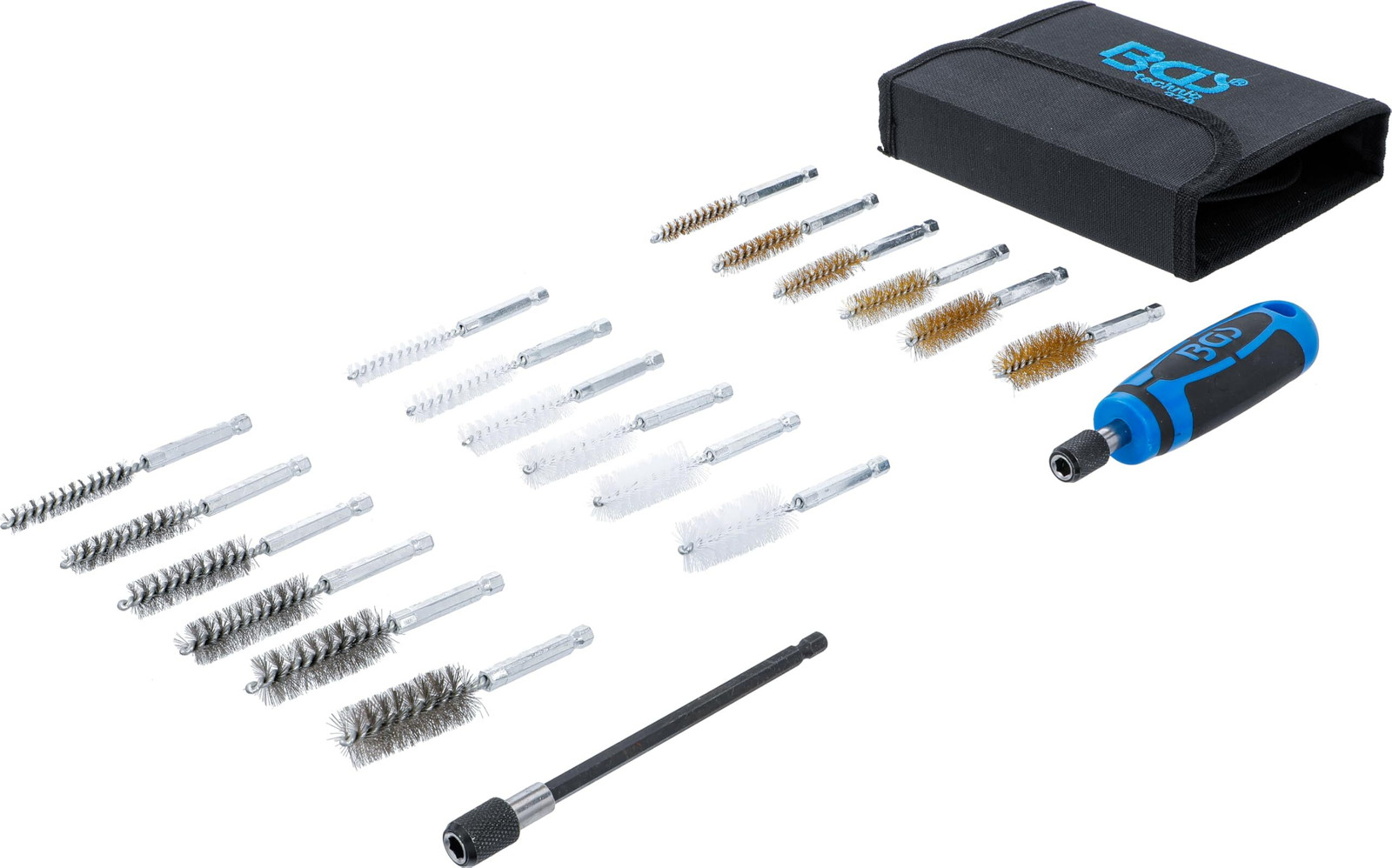 BGS Technic 379 Assortiment borstels, 20-delig