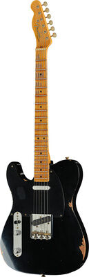 Fender 52 Tele Black Relic LH Schwarz
