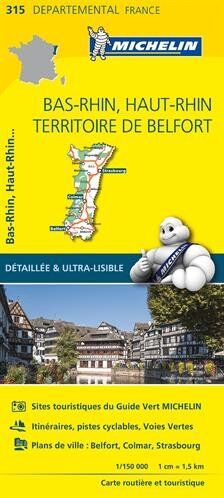 Collectif Michelin - Carte Bas-Rhin, Haut-Rhin, Territoire de Belfort Michelin - Preis vom 19.10.2026 19:33:35 h