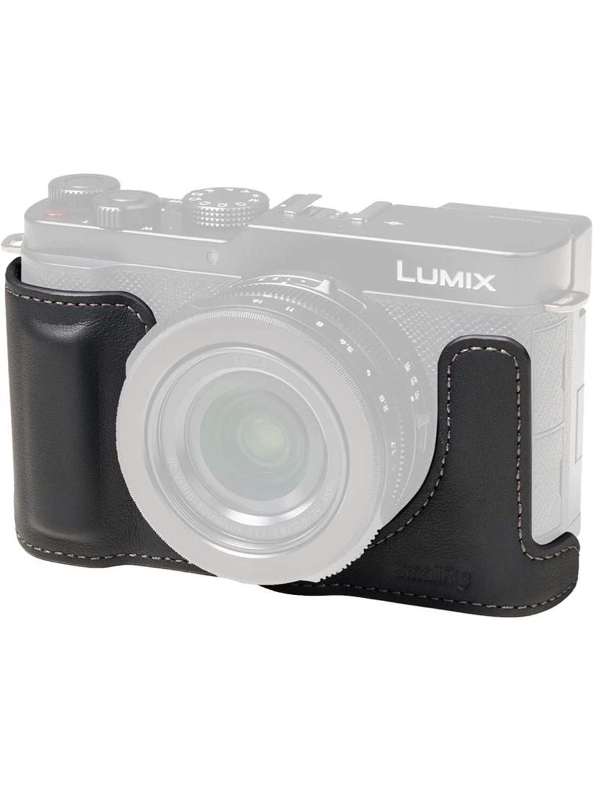 SmallRig 5698 Leather Half Case for Panasonic LUMIX L10 Black