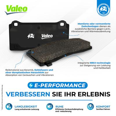 VALEO Bremsbelagsatz, Scheibenbremse 610615 Hinterachse für Volvo ASIA