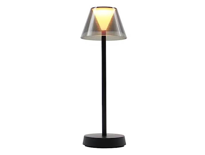 LUMISKY BEVERLY BLACK Draadloze led-tafellamp, warmwit, H34 cm