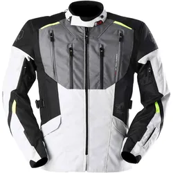 Furygan Brooks, Textiljacke wasserdicht - Hellgrau/Grau/Neon-Gelb - M