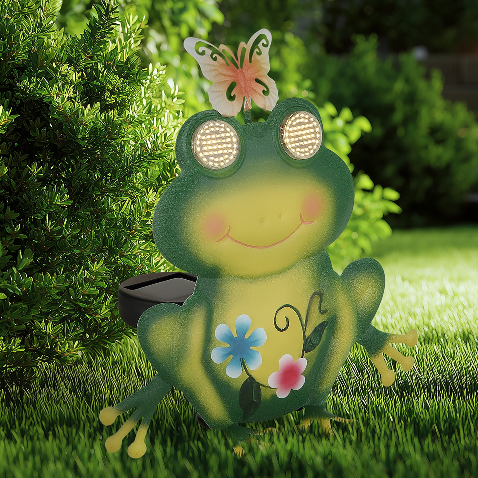 home24 Solarlamp 36332F multicolor, B/D/H: 22 x 22 x 8 cm