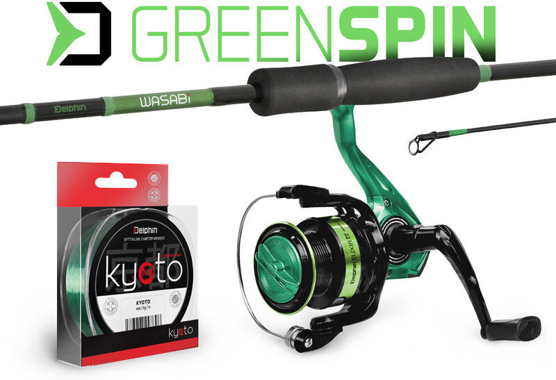 Lot carnassier Delphin GreenSPIN 240cm/30g + 3T + 0,181mm 240cm/30g + 3T + 0,181mm