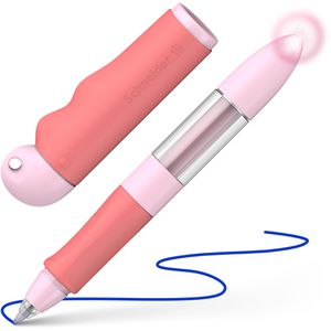 Schneider Tintenroller Base Senso 188738, Gehäuse rosa-rot, 0,6mm, Schreibfarbe blau