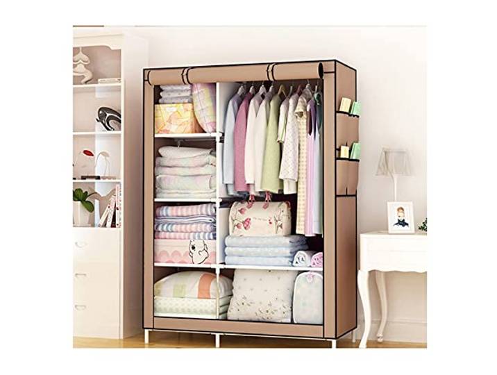 SDGBCXD Tragbarer Kleiderschrank, Schnell und einfach zu montieren, 41, 3 LX 17, 7 BX 66