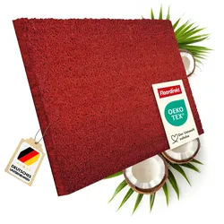 floordirekt Fußmatte Kokos   Rot   24 mm