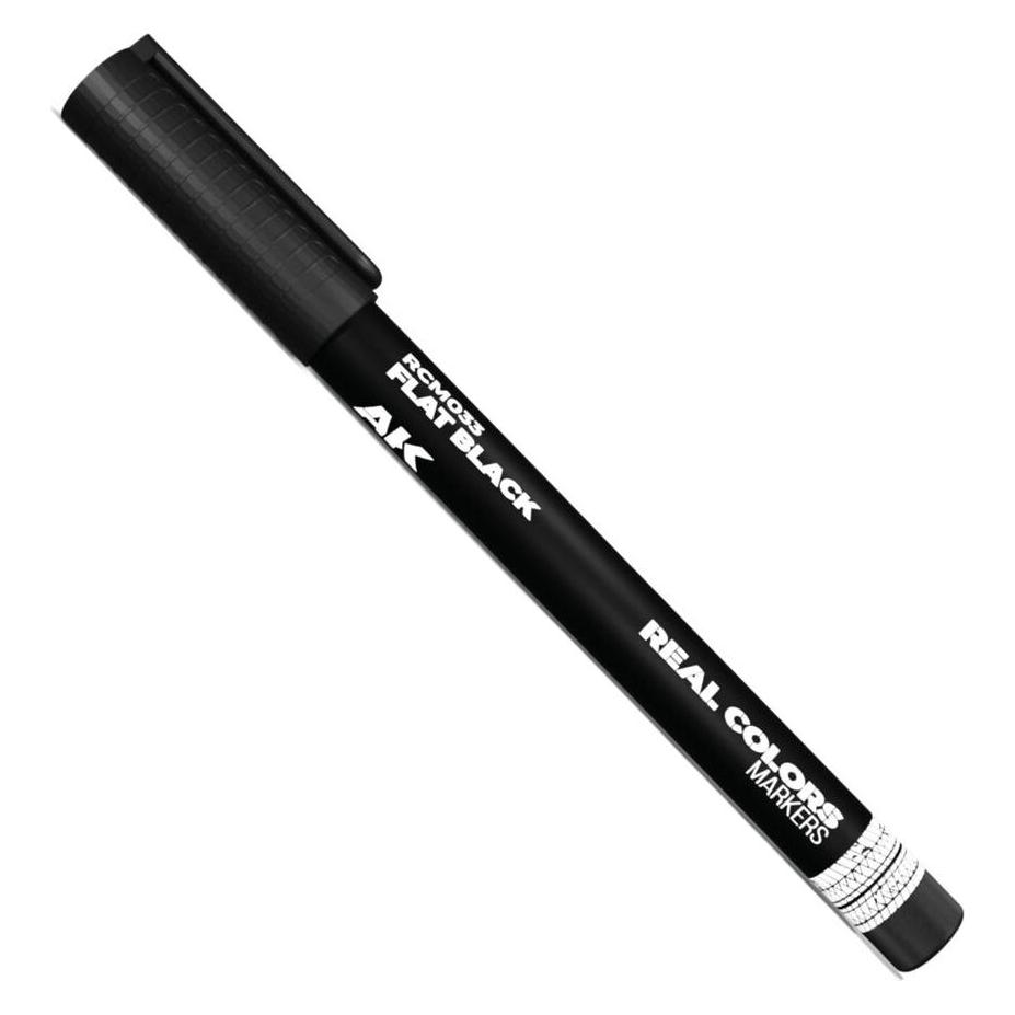 AK Interactive Real Colors Marker Flat Black (RCM033)