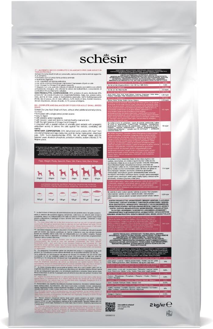Schesir Cane Small Maintenance Prosciutto 2KG