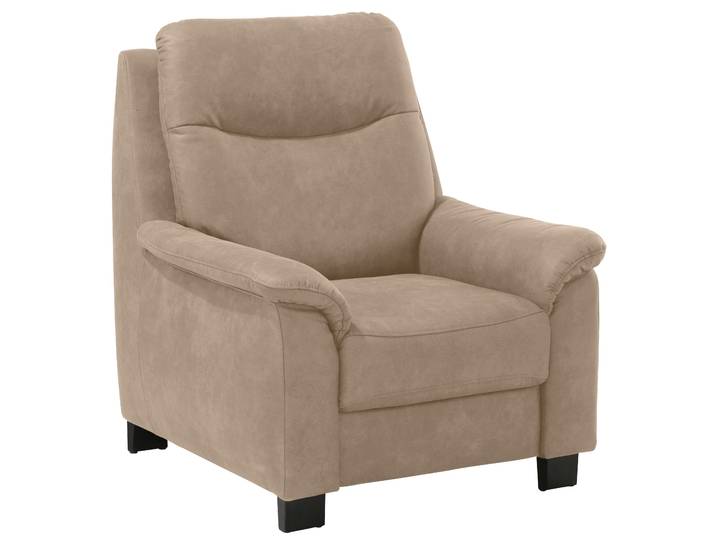 Sessel OTTO HOME Boccaccio , beige, B:93cm H:104cm T:96cm, Struktur weich (90% Polyester / 10% Polyamid);Luxus-Microfaser (100% Polyester);Luxus-Microfaser Vintageoptik(100% Polyester), Sessel, Sessel, mit Federkern, incl. Kopfteilverstellung