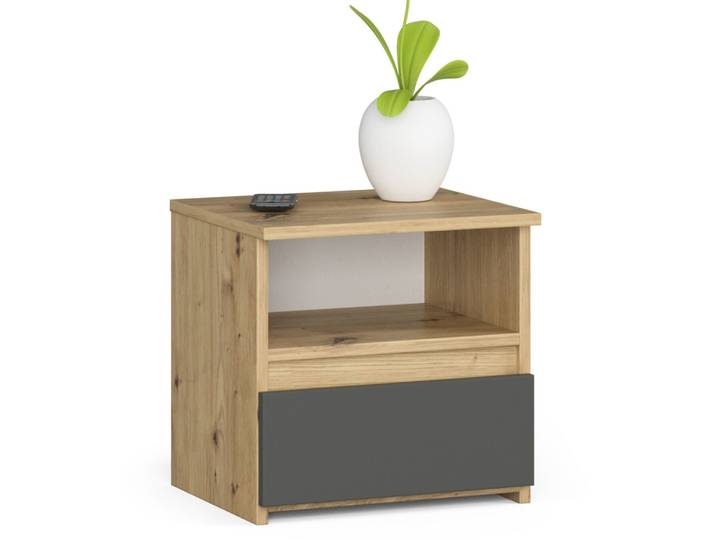 Nachttisch – CLP – Artisan Eiche / Graphit