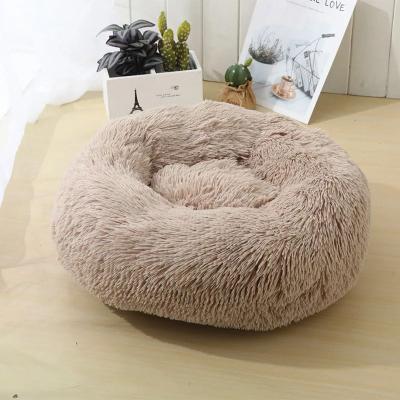 Uplifted Goods Premium Round Long Plush Pet Sanctuary khaki xl