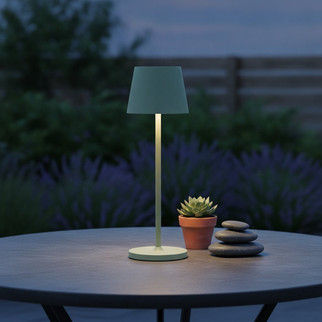 Nova Luce Seina oplaadbare tafellamp Lyora - Groen