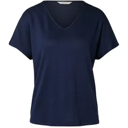 Tchibo - Strukturiertes Shirt - Damen - Gr. XXL - dunkelblau
