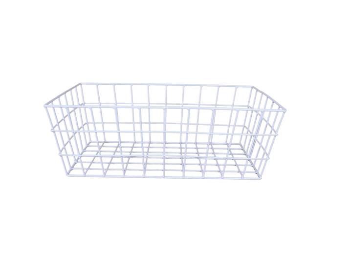 Korb Country weiss H 16 cm - Material: Metall - Korb