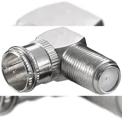 goobay Winkeladapter 90° Quick F Stecker auf F Kupplung (Bulk)