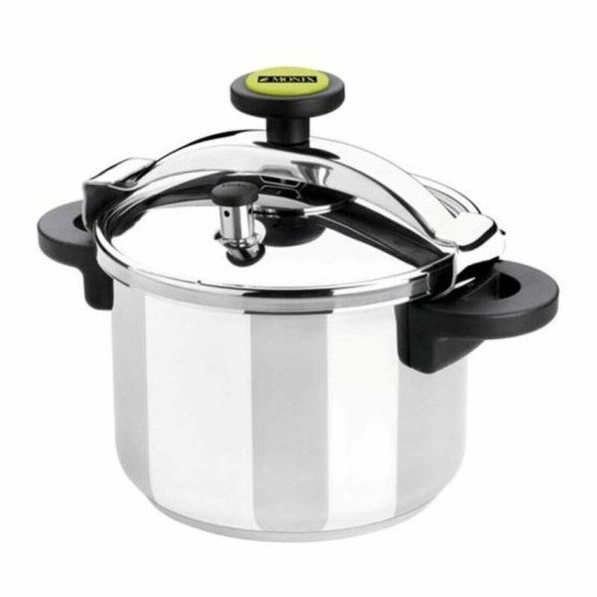 Pinti Monix M530005 Roestvrijstalen Pan, Zwart, 12 liter