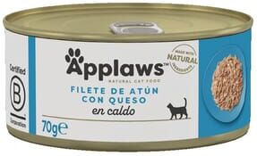 Applaws Cat Lata Atum Com Queijo 24 uds x 70g