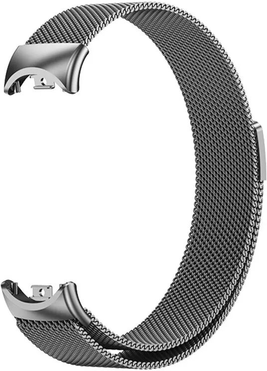 INF Magnetisches Metallarmband kompatibel mit Xiaomi Band 8/9/10 - Offizieller Stil Grau