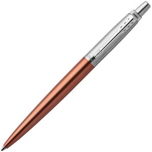 Parker Kugelschreiber Jotter Chelsea Orange C.C., orange/silber, Edelstahl, Schreibfarbe blau