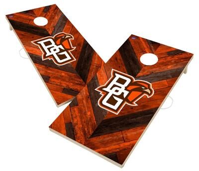 Skip's Garage Bowling Green State Falcons Cornhole Board Set