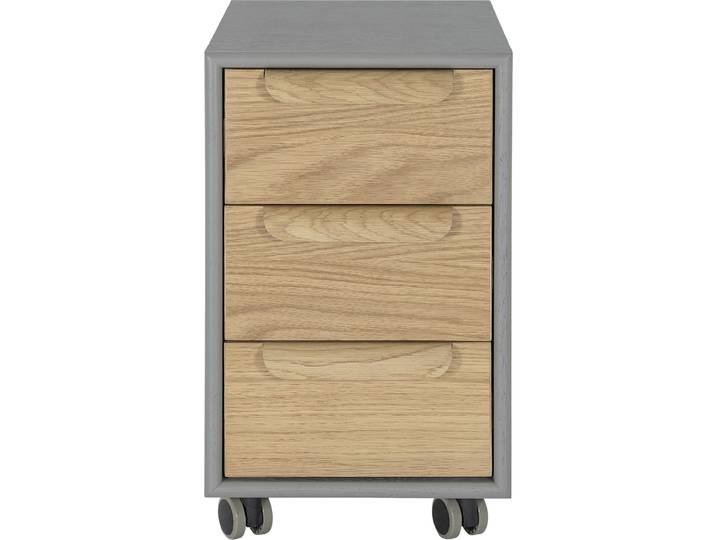 Rollcontainer Majan hellgrau MDF B 32 H 56 cm - Rollcontainer