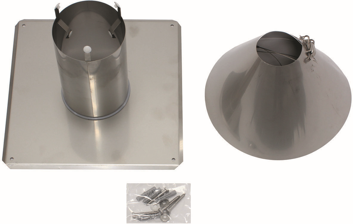 Vaillant couvercle de regard 0020021007 DN 80 , pour tuyau d'échappement, Inox
